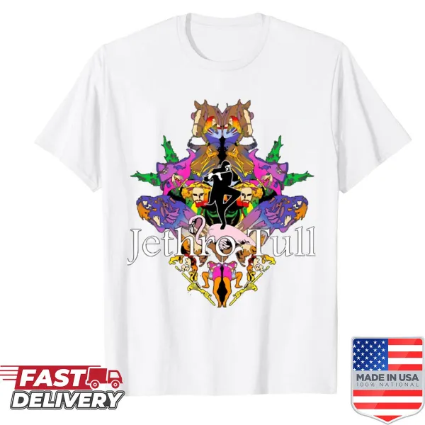 Shirt featuring Jethro Tull design for music fans