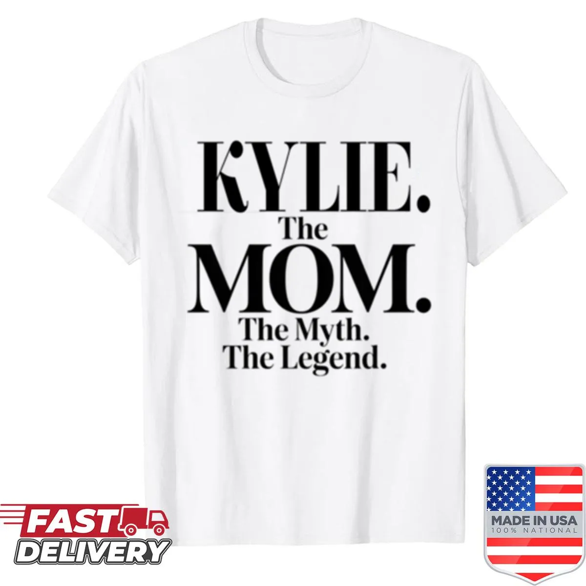 Funny mom shirt with hand-lettered quote about motherhood
