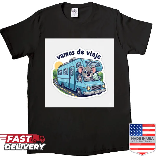 Shirt with 'Let's Go On A Trip' slogan for travel lovers