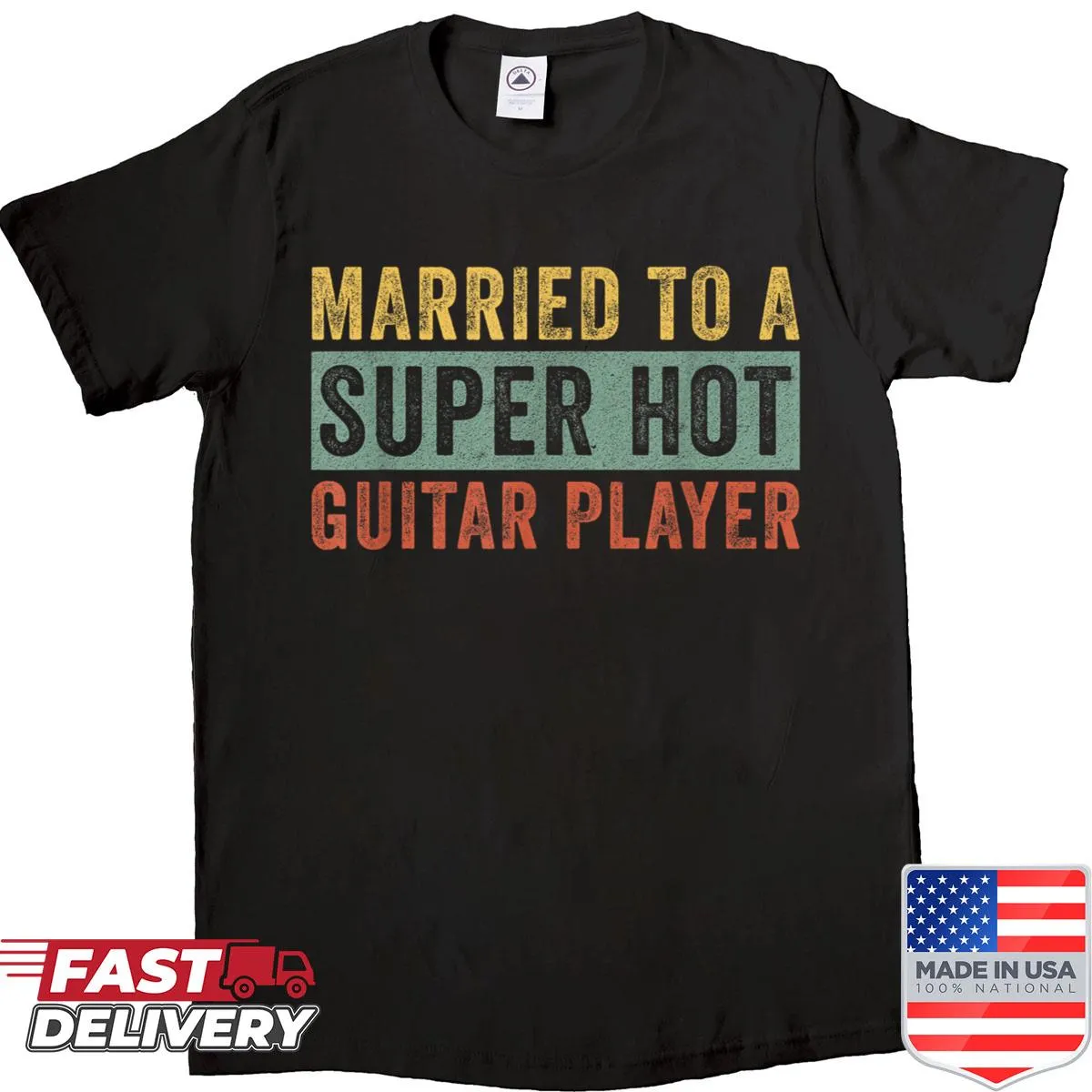 Funny shirt about being married to a guitar player