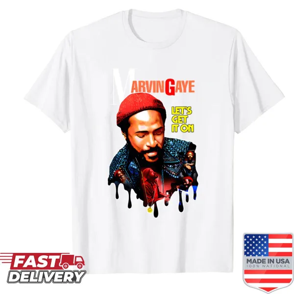 Vintage-inspired shirt honoring Marvin Gaye