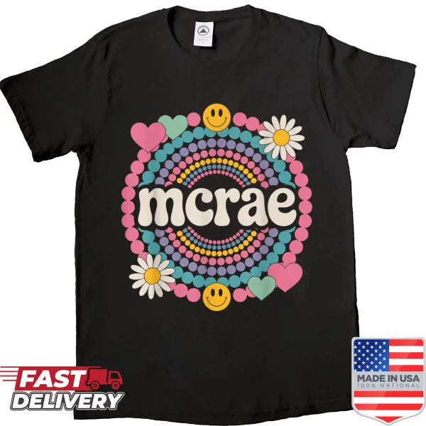 Stylish shirt featuring the name design 'Mcrae Lover'