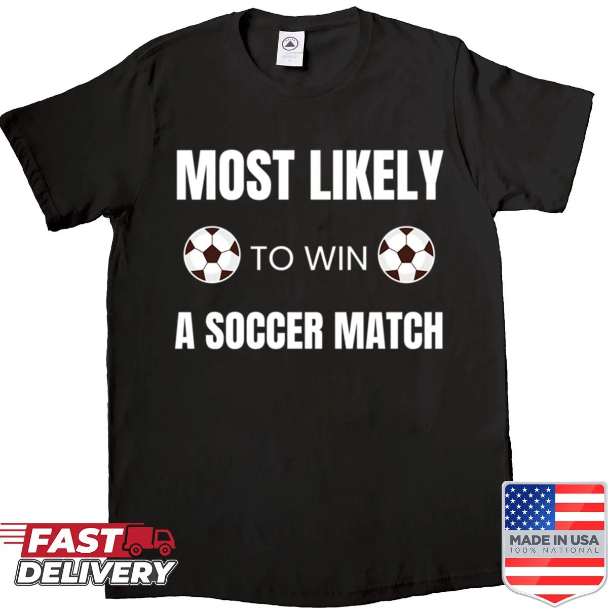 Oversized shirt with soccer match slogan