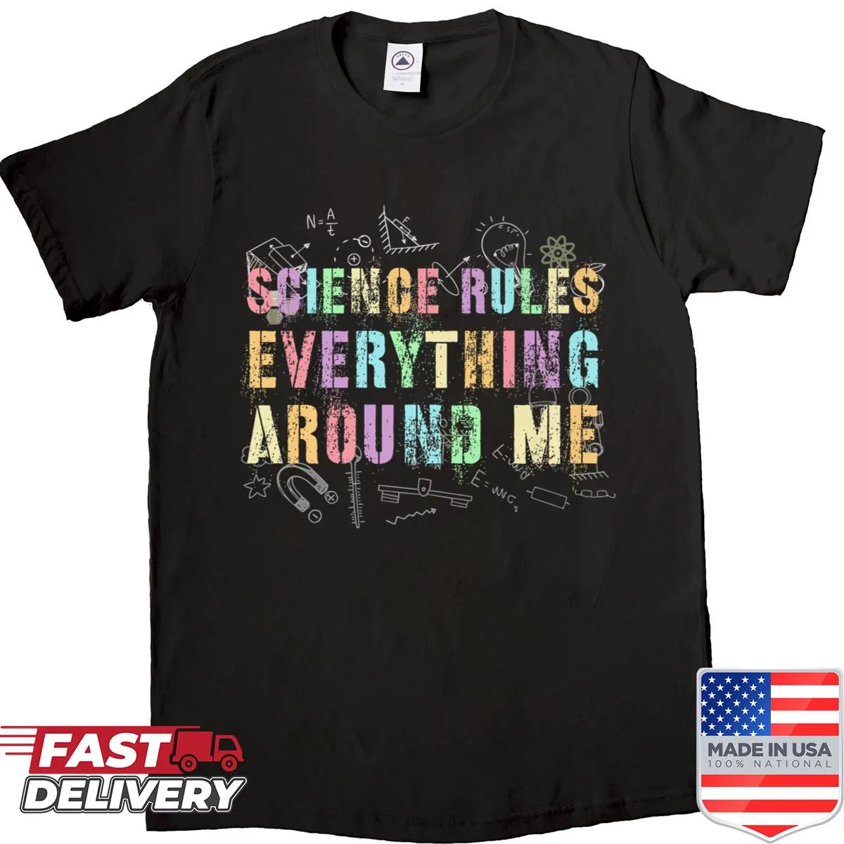 STEM Mom shirt featuring an inspiring science-themed graphic.