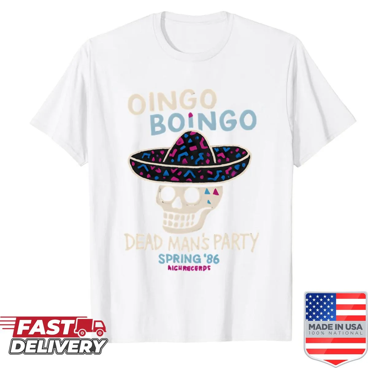 Vintage concert t-shirt featuring Oingo Boingo design