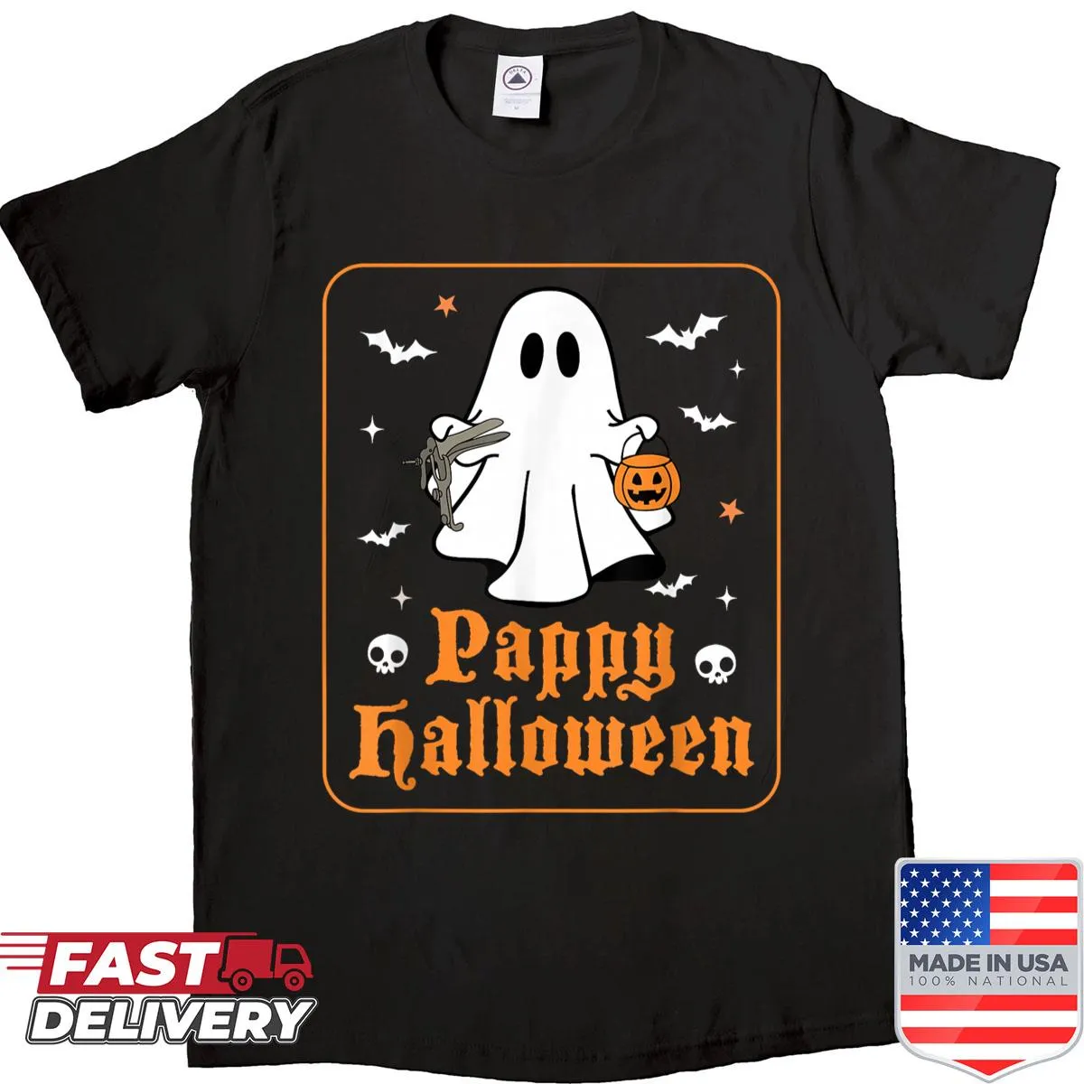 Edgy Halloween design with ghost and gynecologist theme
