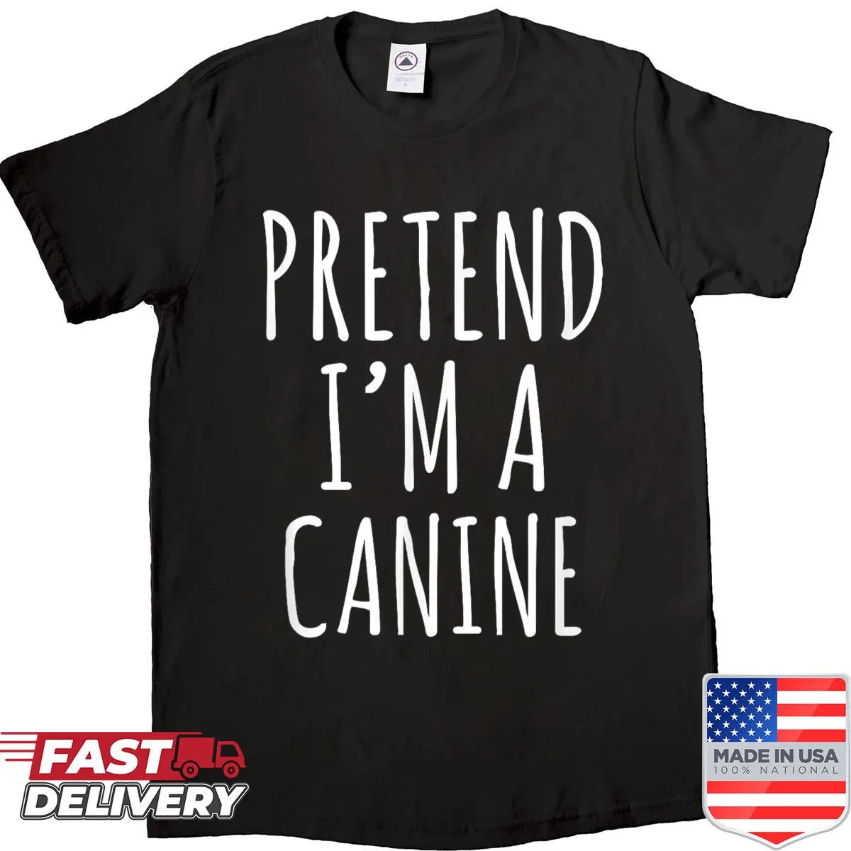 Funny Halloween T-shirt with a dog costume design