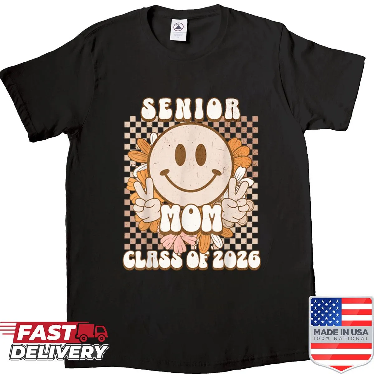 Vintage Senior Mom Class of 2026 T-shirt