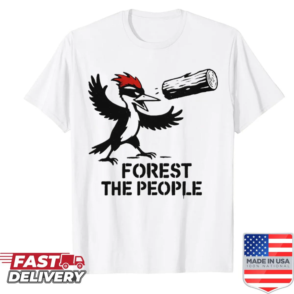 Oversized graffiti-style Sandwich Revolution graphic shirt