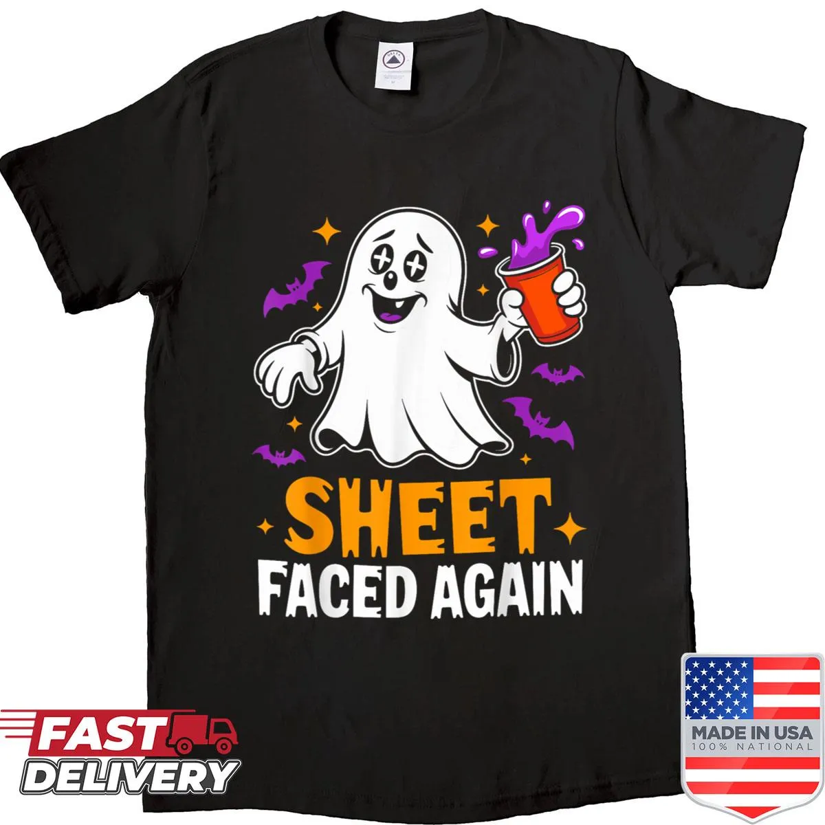 Funny Halloween shirt with ghost-themed text