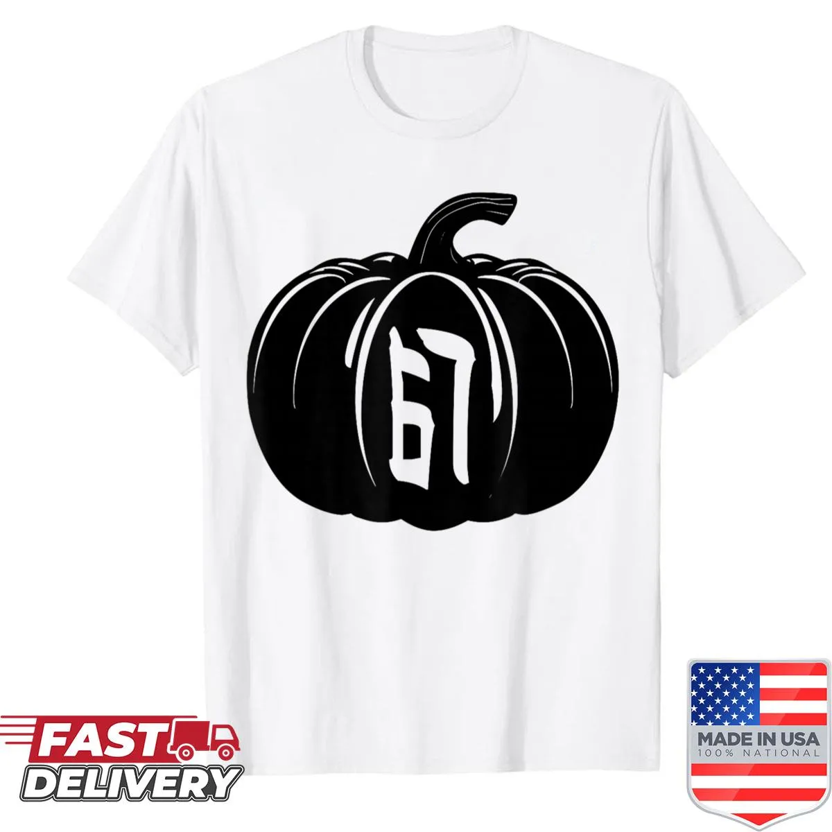 Humorous meme design Halloween pumpkin shirt for Gen Alpha