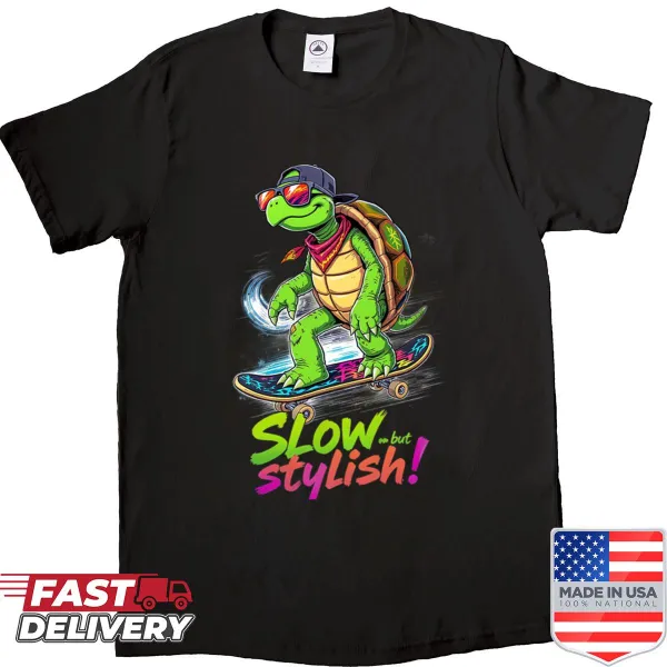 Oversized shirt with a playful slow burn graphic design