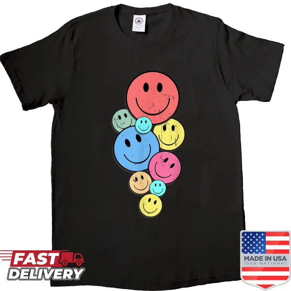 Vintage smiley face shirt for kids, toddlers, and women