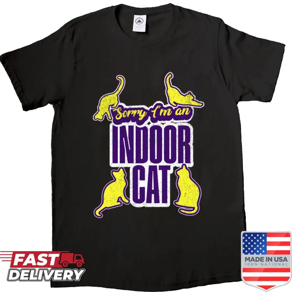 Funny introvert saying shirt for cat lovers