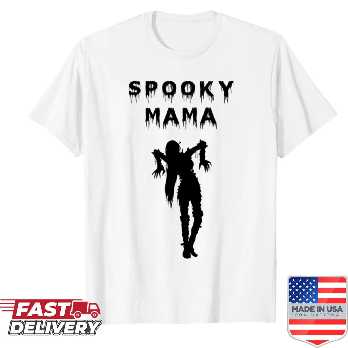 Funny Halloween shirt for moms with playful ghost design