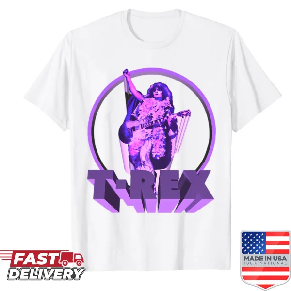Shirt featuring a graphic of a T-Rex