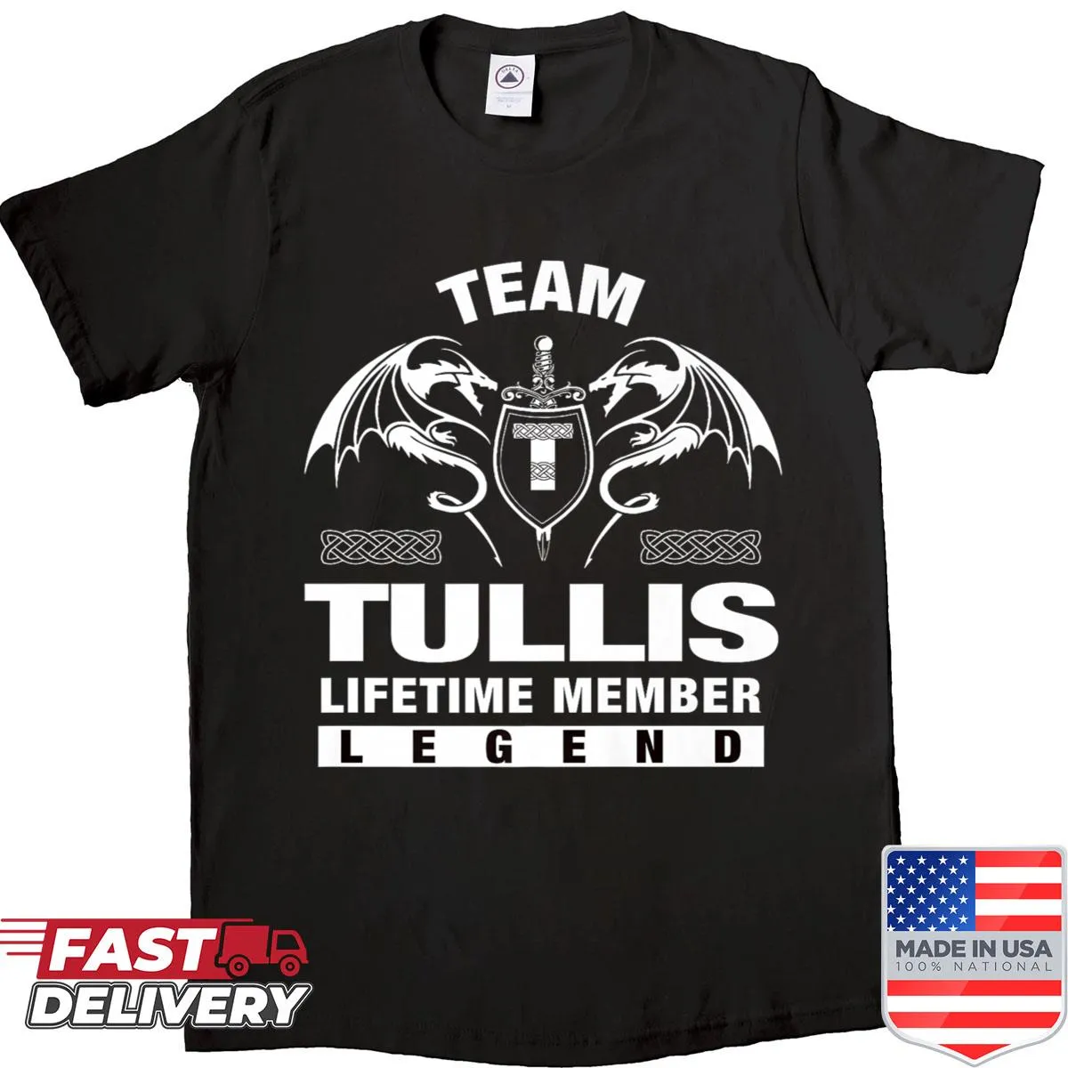 Premium shirt with a badge design for Team Tullis members