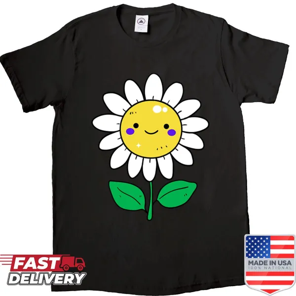 Illustration of a sunflower on a nature-themed T-shirt
