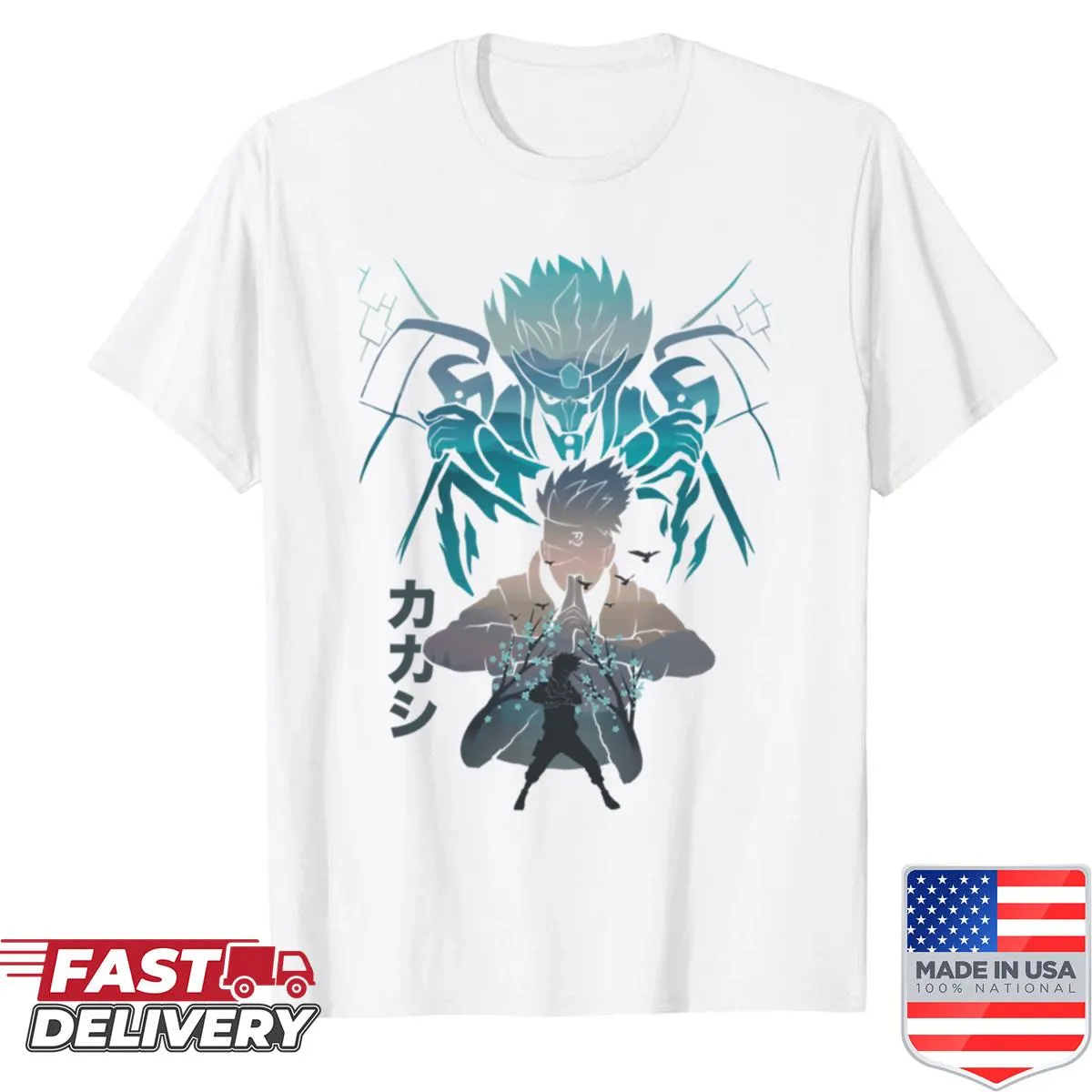 Illustrative shirt featuring a playful ninja design