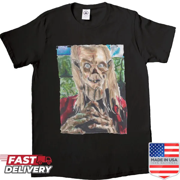 Shirt featuring a spooky illustration of the Crypt Keeper