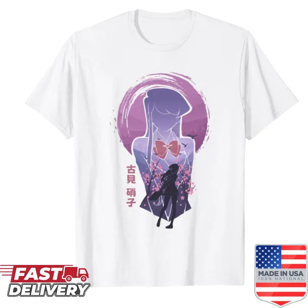 Illustrative shirt featuring a graceful figure representing Lady Komi