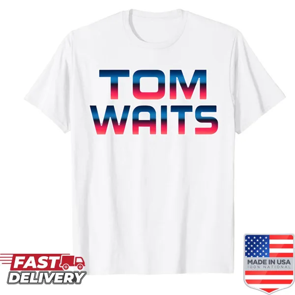 Shirt featuring a tribute to musician Tom Waits
