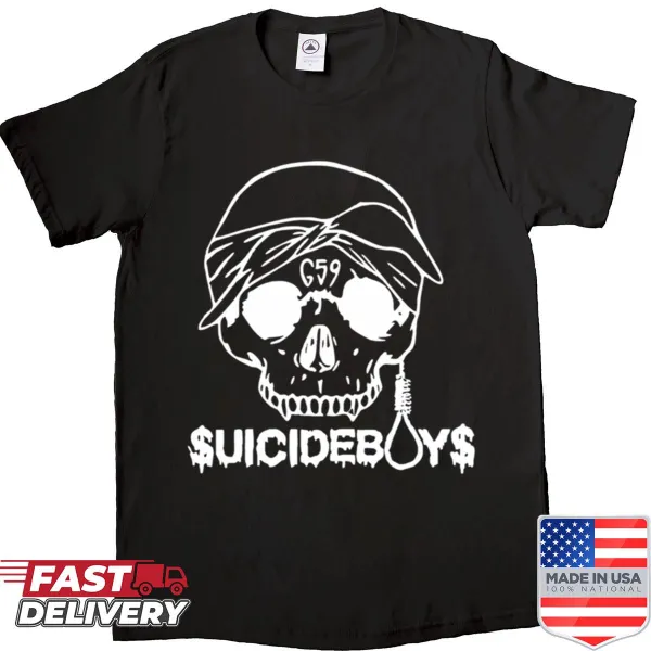 Graphic T-shirt featuring Uicideboy design