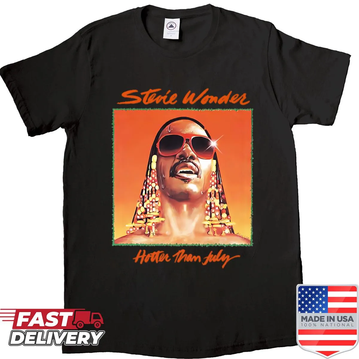 Vintage-style shirt with Hotter Than July graphic from the 90s