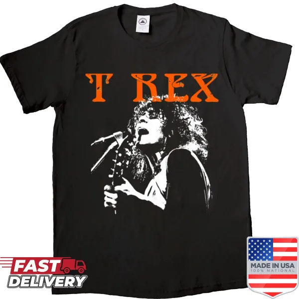 Vintage T-shirt featuring a T-Rex band graphic