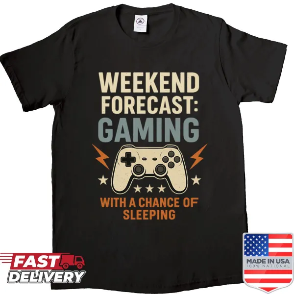Retro gaming shirt with a vintage controller graphic