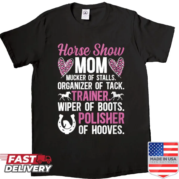Definition of Horse Show Mom design in typography