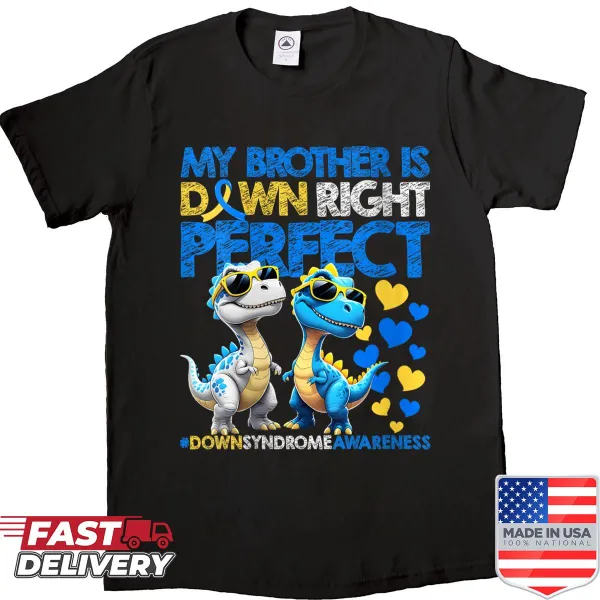 T21 awareness shirt with heartfelt typography about Down syndrome