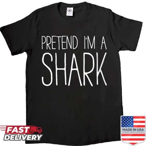 Shark costume shirt featuring a playful shark graphic for fun wear.