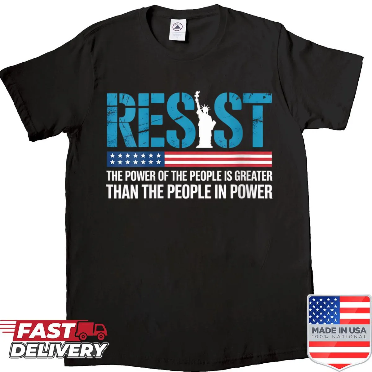 Women's T-shirt with 'This Is Not Normal' and U.S. flag design