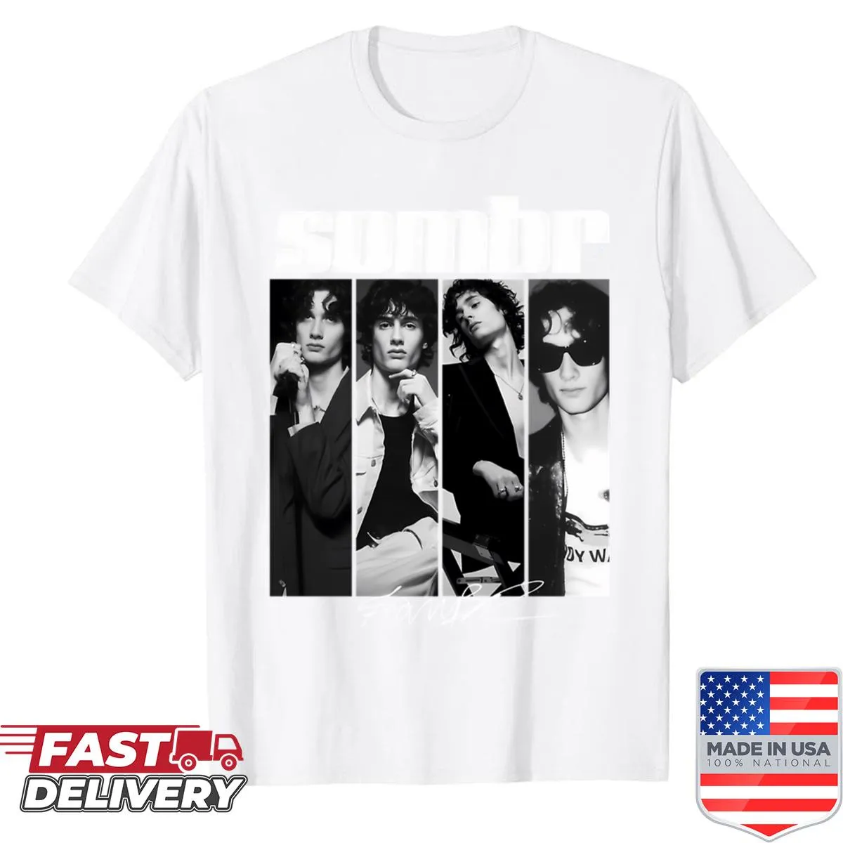 Retro T-shirt celebrating 90s music tours with vintage design