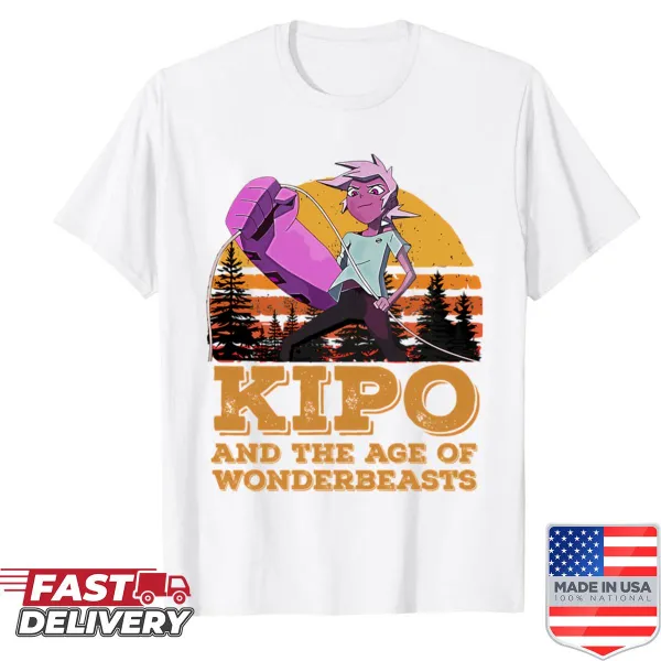Vintage cartoon shirt featuring quirky mutant animals in a whimsical design