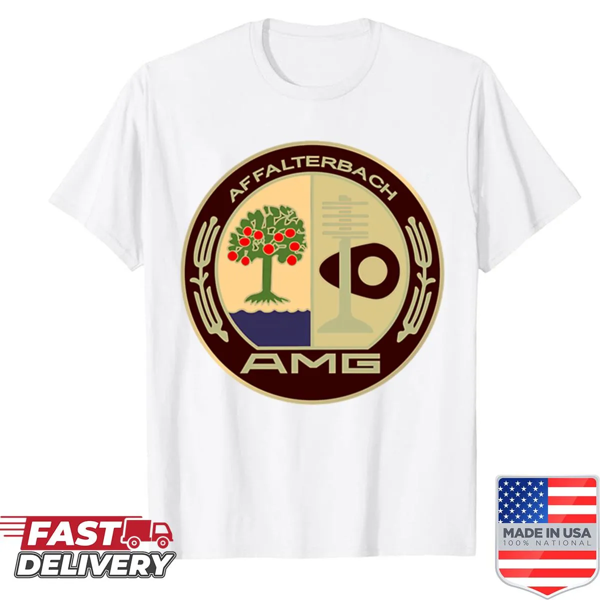Shirt featuring the Affalterbach logo in an elegant illustration