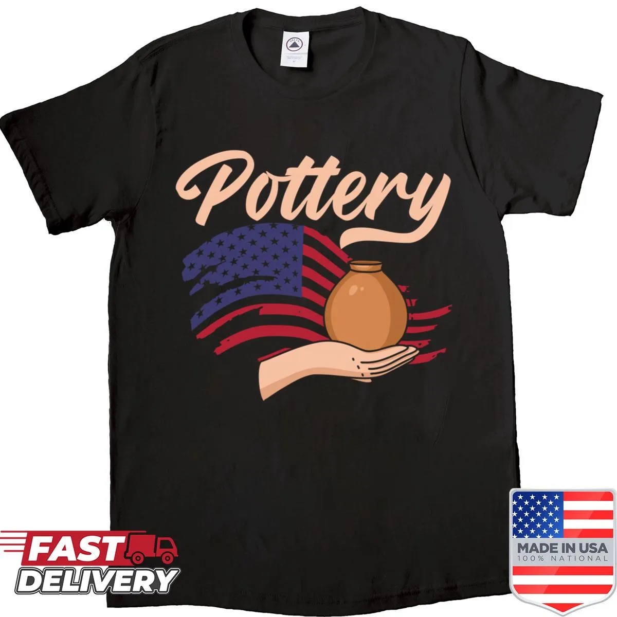 T-shirt for pottery enthusiasts featuring a heartfelt message