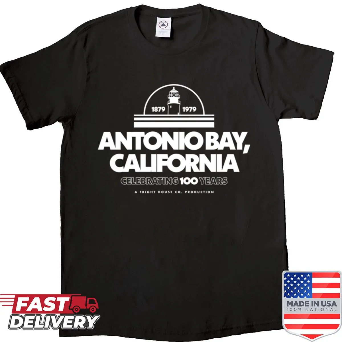 Minimalist Antonio Bay 100 logo t-shirt in white