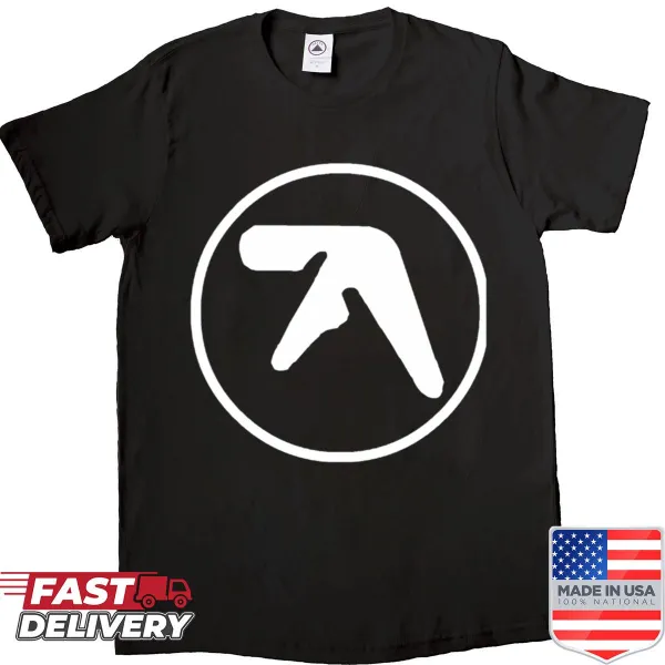 Minimalist shirt featuring the iconic Aphex Twin logo