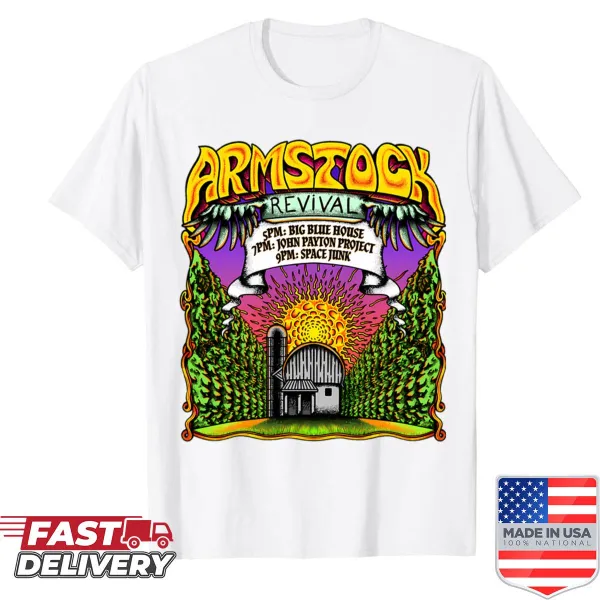 Oversized T-shirt with minimalist Armstock typography