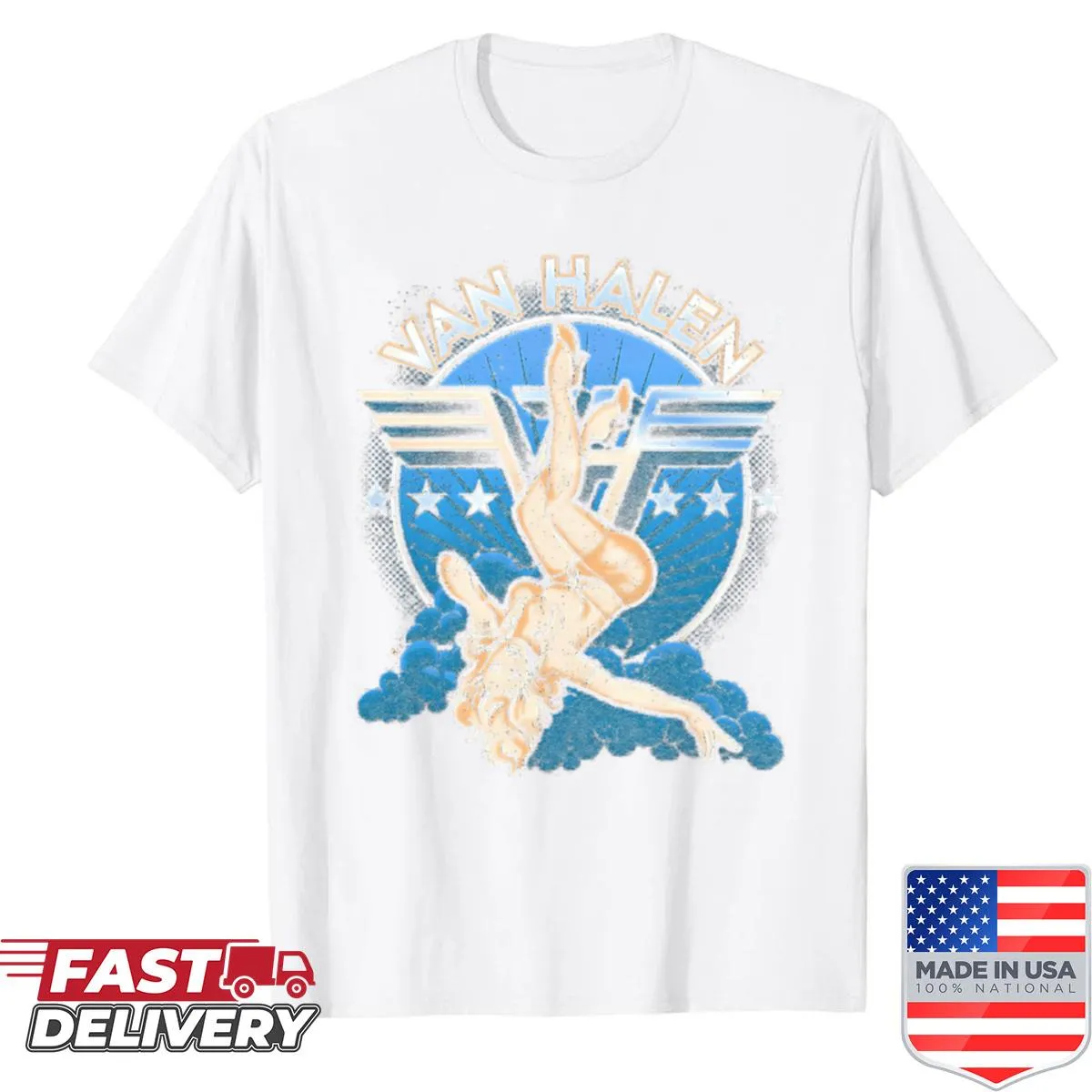 Vintage band logo shirt evoking memories of live music experiences