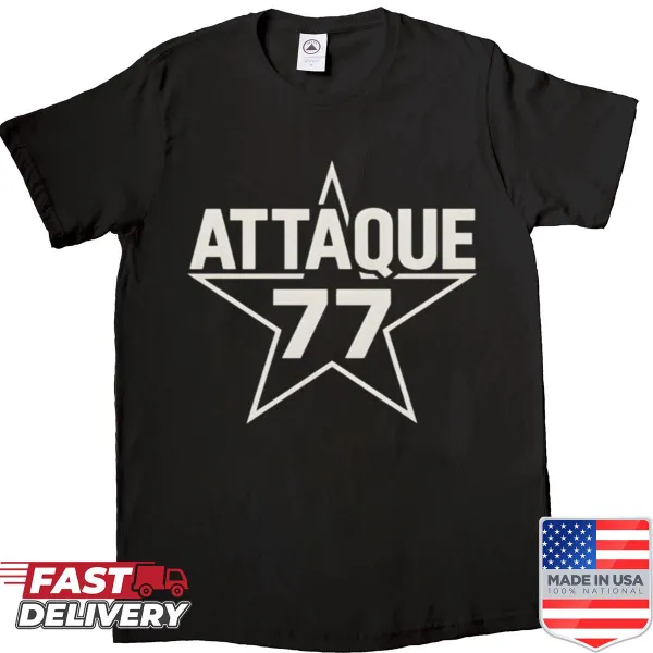 Graphic shirt featuring the rock band Attaquess