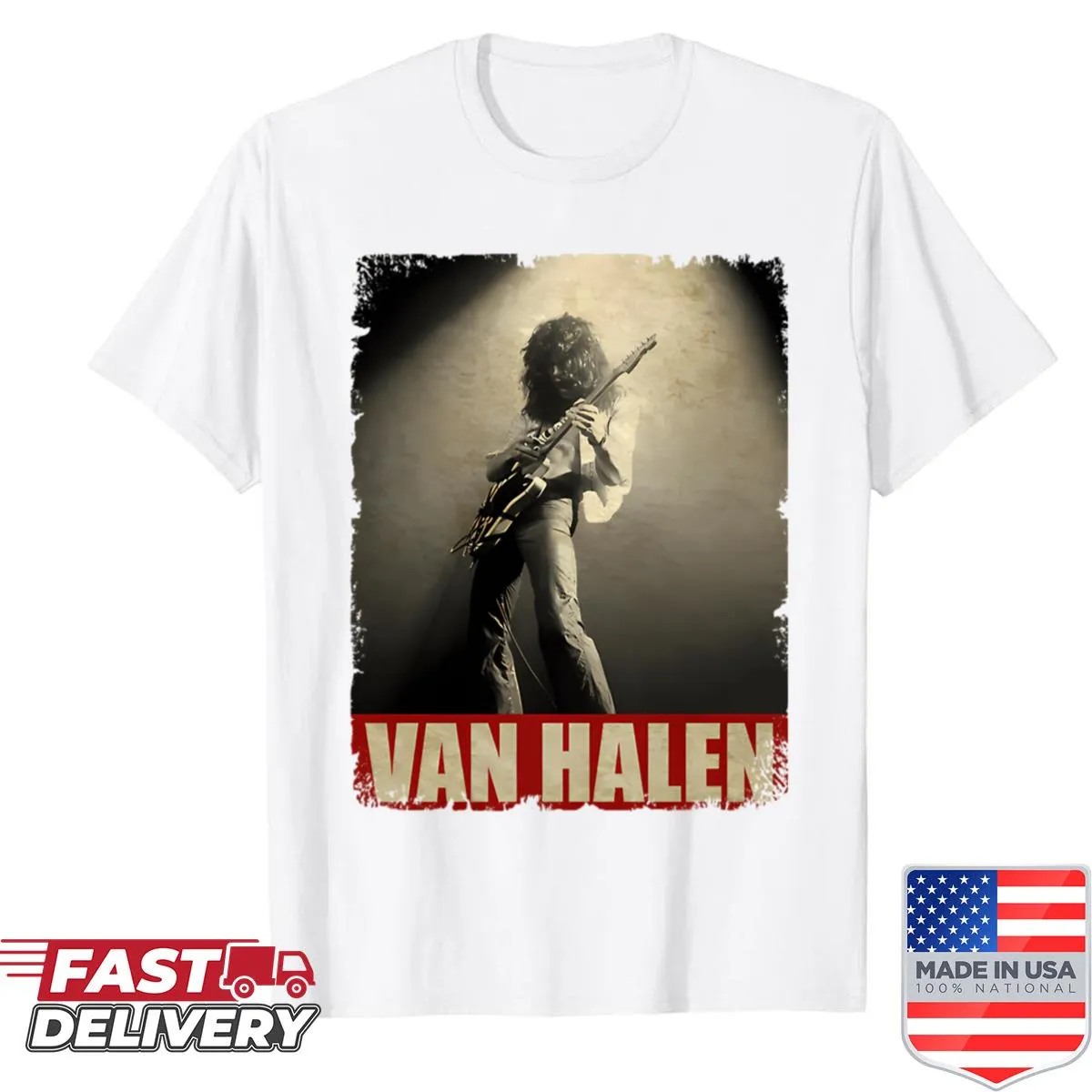 Vintage tour band logo design shirt