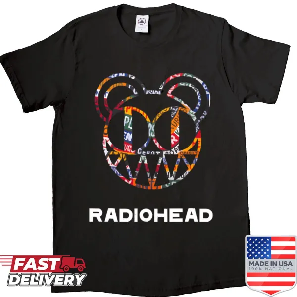 Radiohead logo graphic shirt for music fans