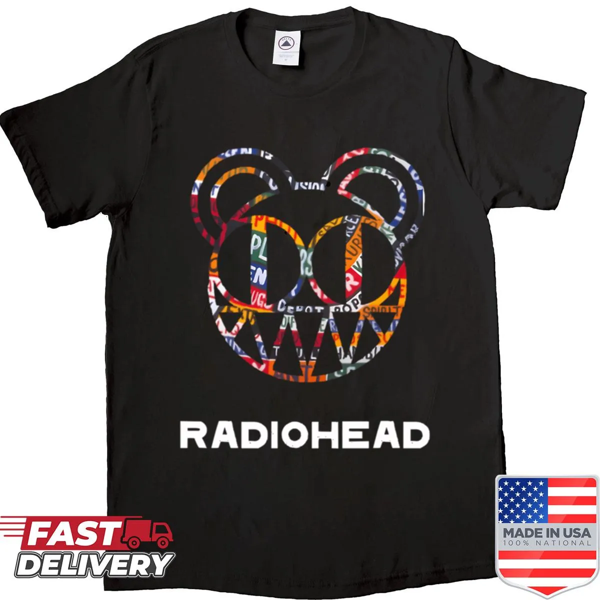 Radiohead logo graphic shirt for music fans