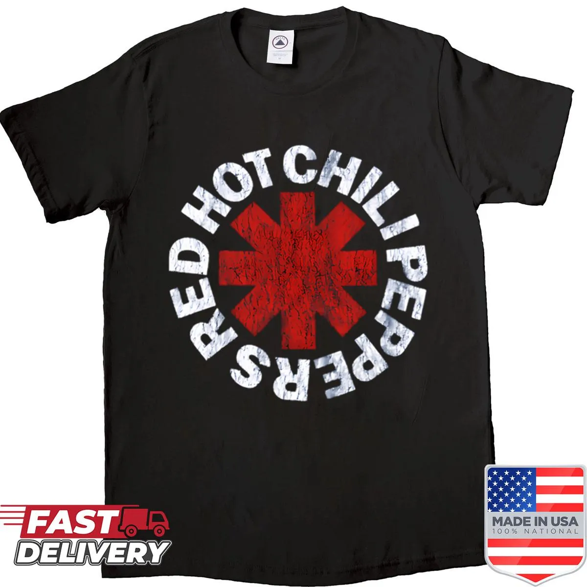 Vintage graphic shirt inspired by a renowned rock band.