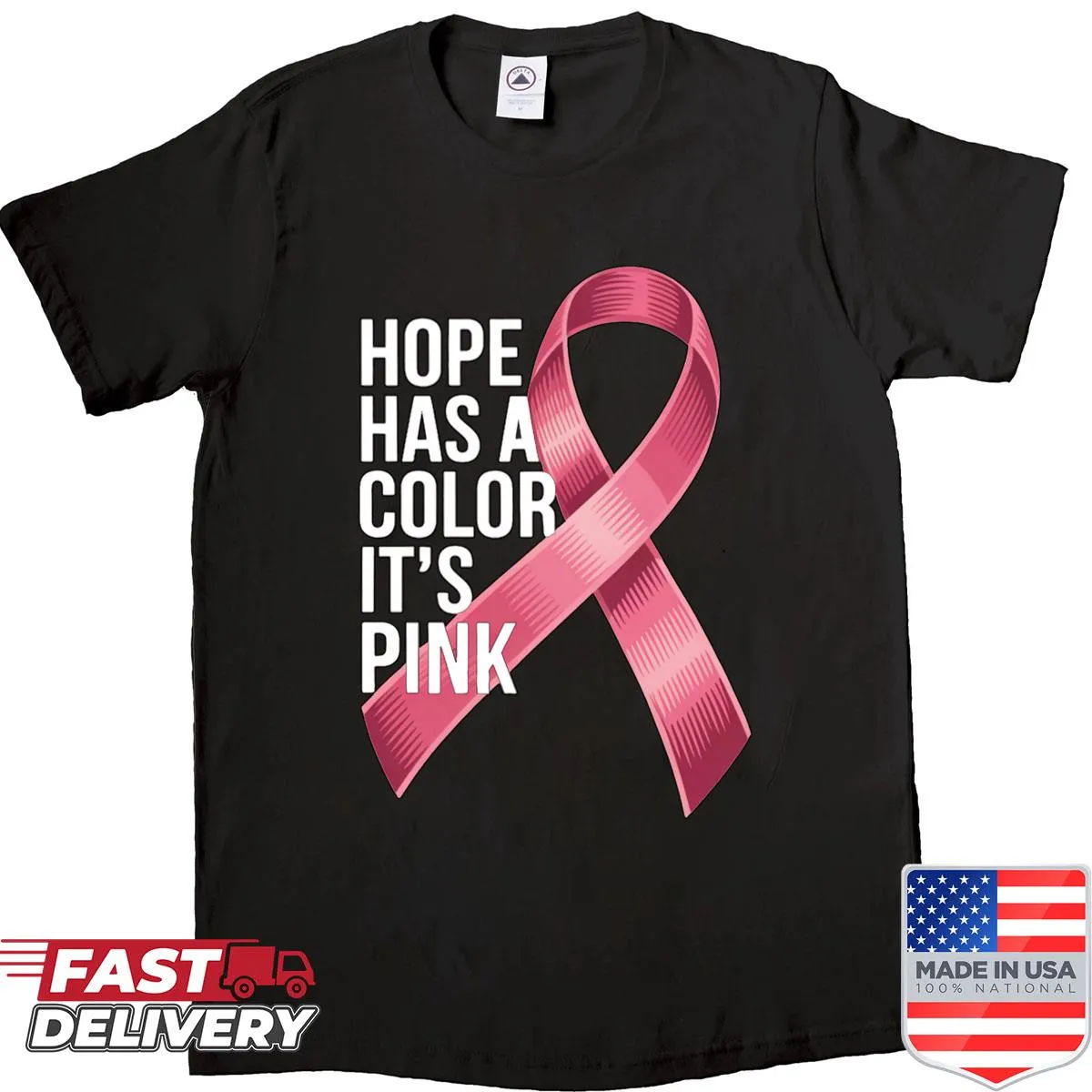 T-shirt with Breast Cancer Awareness message and symbol for mothers