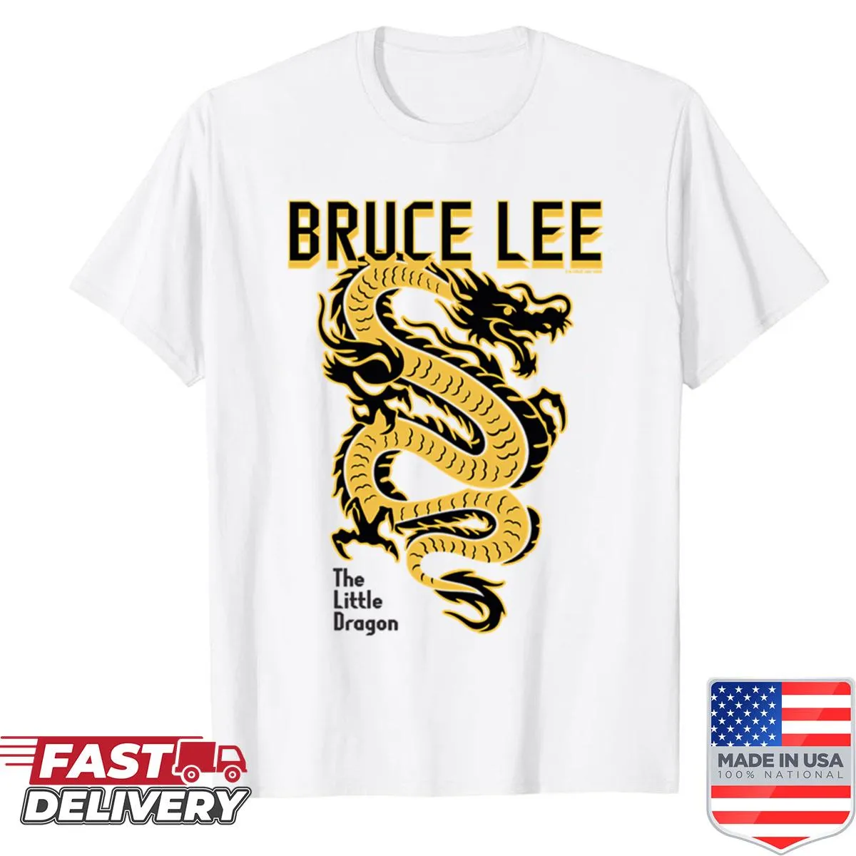 Epic logo shirt featuring Bruce Lee's Little Dragon design