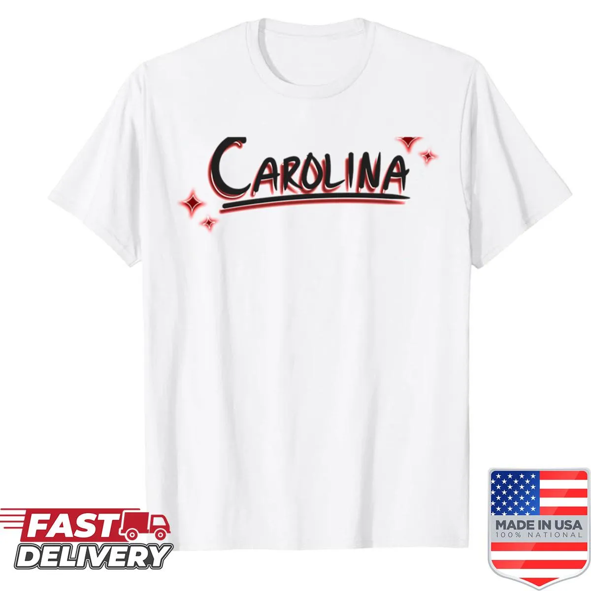 Graffiti design shirt inspired by Carolina culture